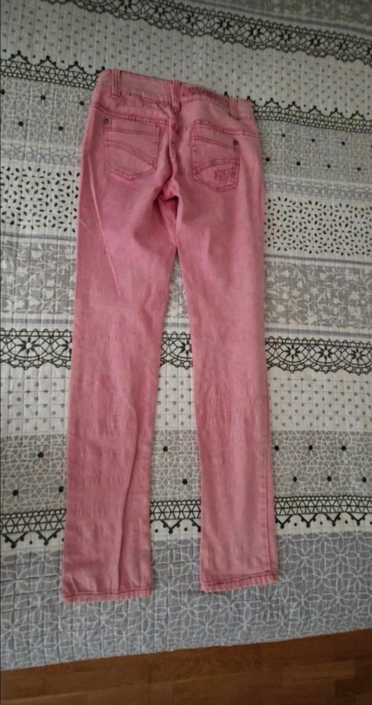Pantalon vaquero de mujer, color rosa, talla S